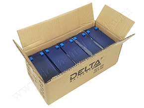 Открытая коробка с аккумуляторами Delta HR 12-34W